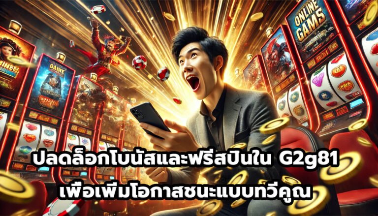 ปลดล็อกโบนัสและฟรีสปินใน G2g81 เพื่อเพิ่มโอกาสชนะแบบทวีคูณ6