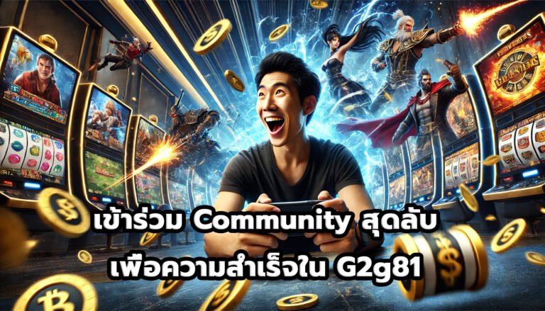 เข้าร่วม Community สุดลับ เพื่อความสำเร็จใน G2g81-2